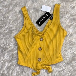 Yellow Crop Top